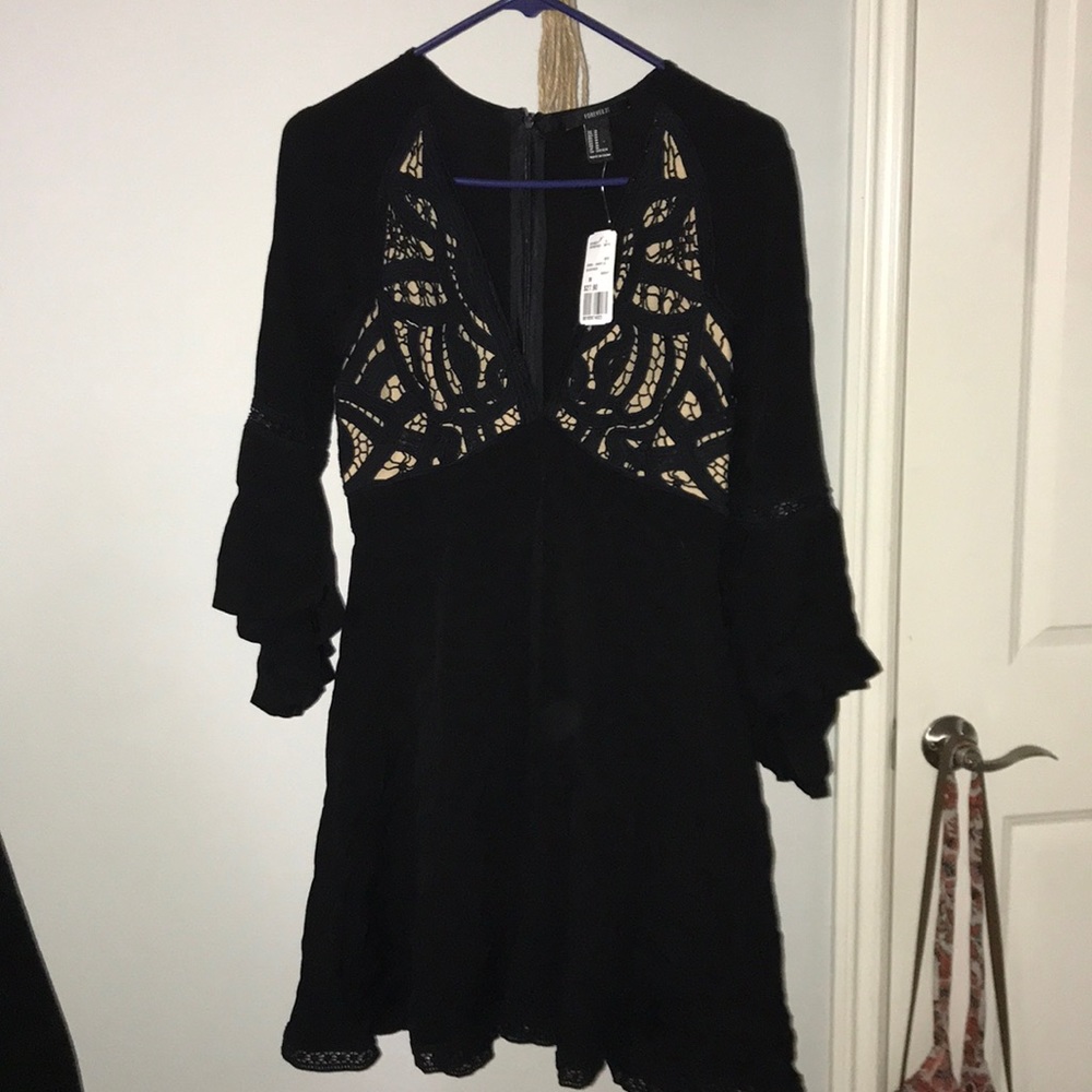 Black skater dress